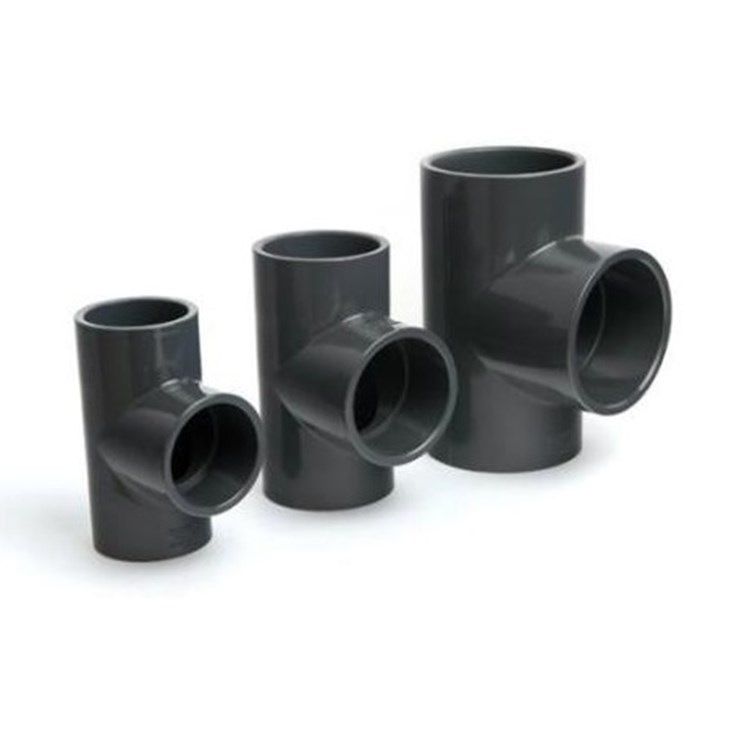Equal diameter tee pvc pipe fittings
