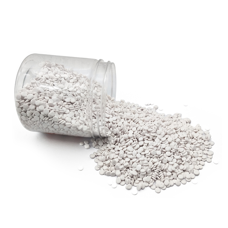 White pvc pellets